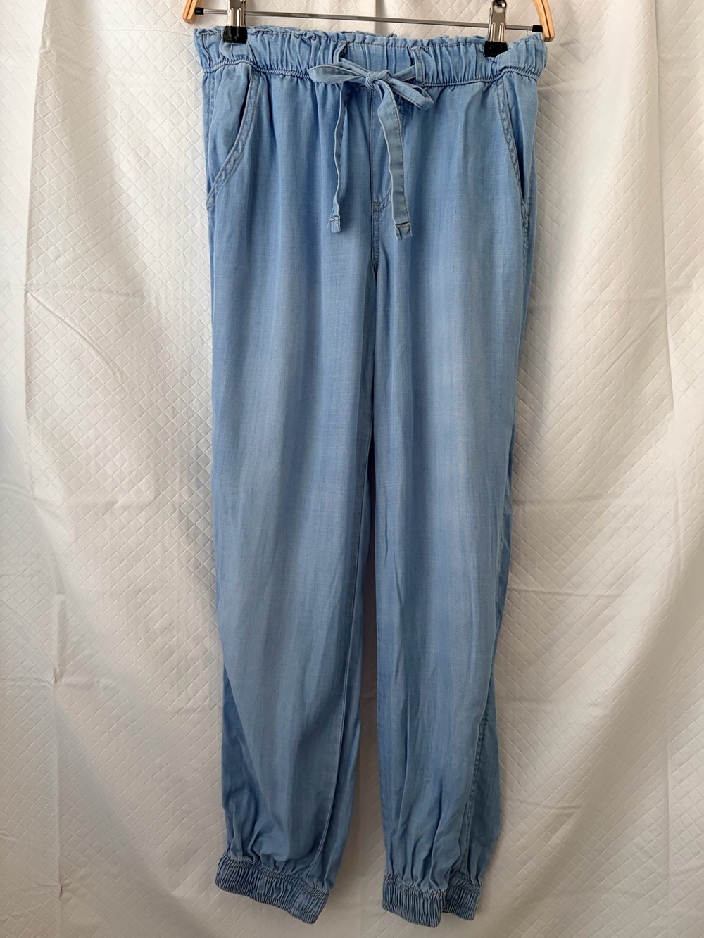 Knox Rose Light Blue Drawstring Jogger Pants